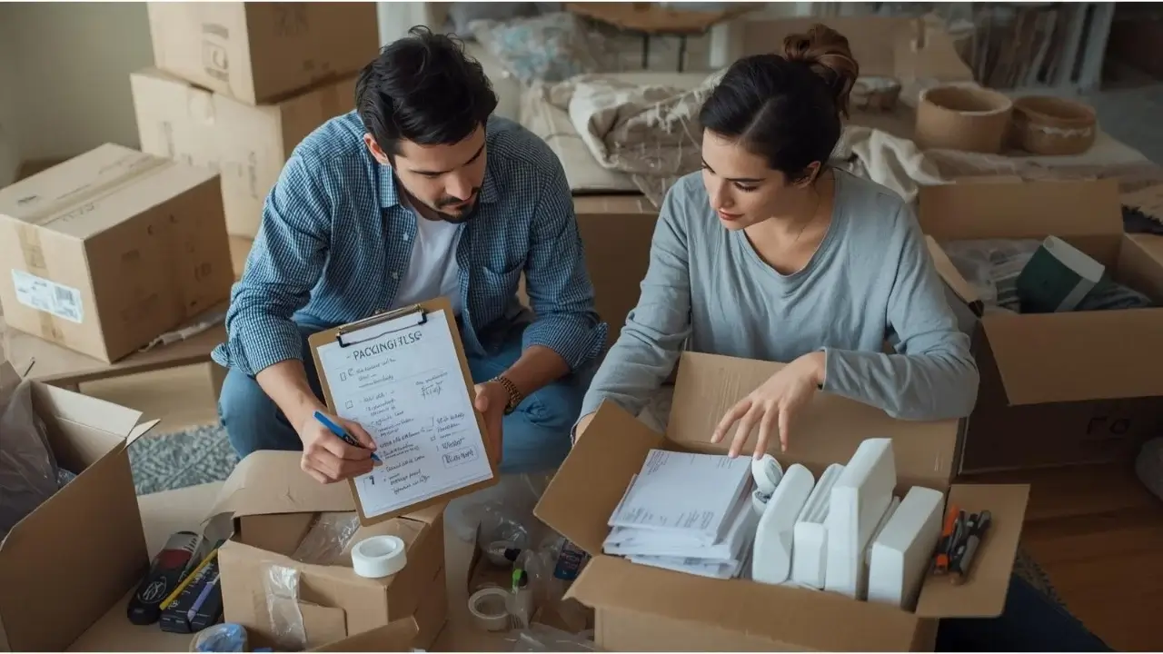 Consejos para tu mudanza, Pareja organizando su mudanza