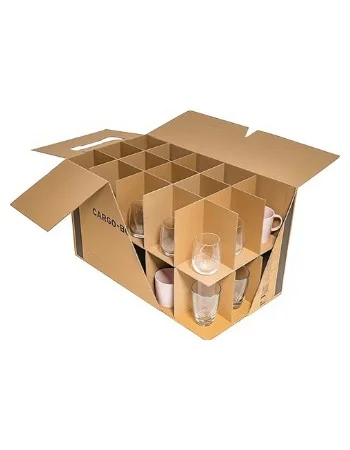 Caja para copas y botellas