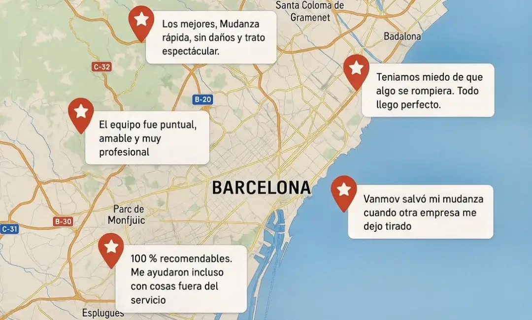 Mudanzas en Barcelona reseñas